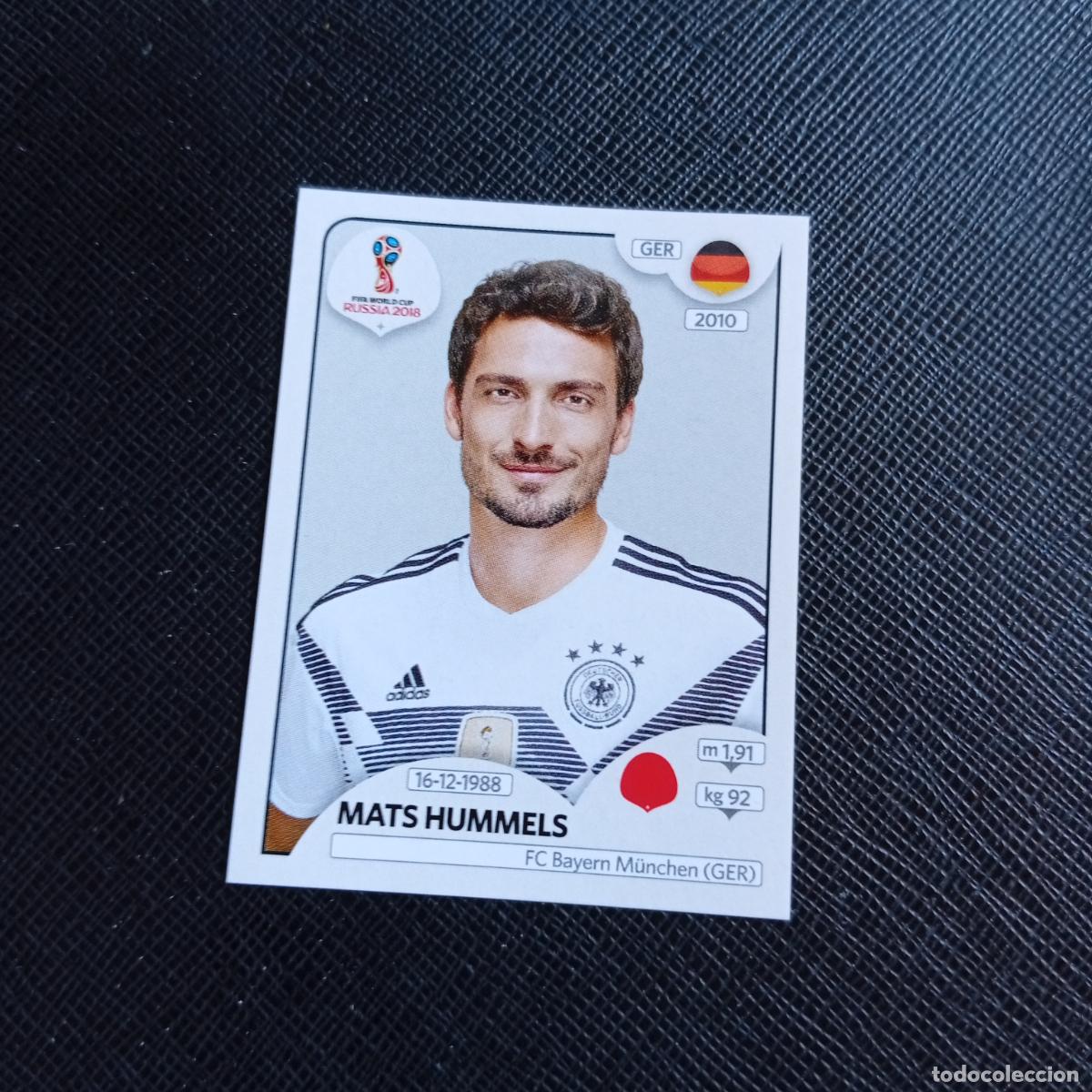 Football Stickers: 435 MATS HUMMELS ALEMANIA PANINI MUNDIAL RUSIA 2018 CROMO FUTBOL 18 - SIN PEGAR - /CJ2