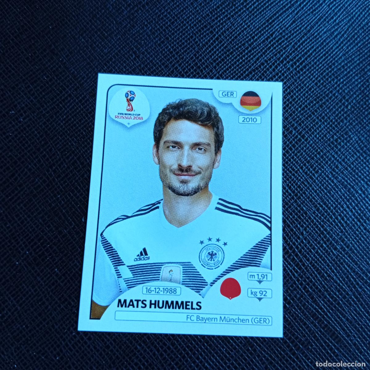 Football Stickers: 435 MATS HUMMELS ALEMANIA PANINI MUNDIAL RUSIA 2018 CROMO FUTBOL 18 - SIN PEGAR - /CJ2 .