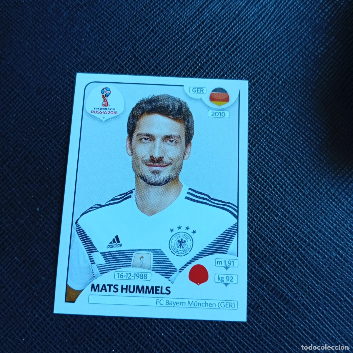 Football Stickers: 435 MATS HUMMELS ALEMANIA PANINI MUNDIAL RUSIA 2018 CROMO FUTBOL 18 - SIN PEGAR - /CJ2 .