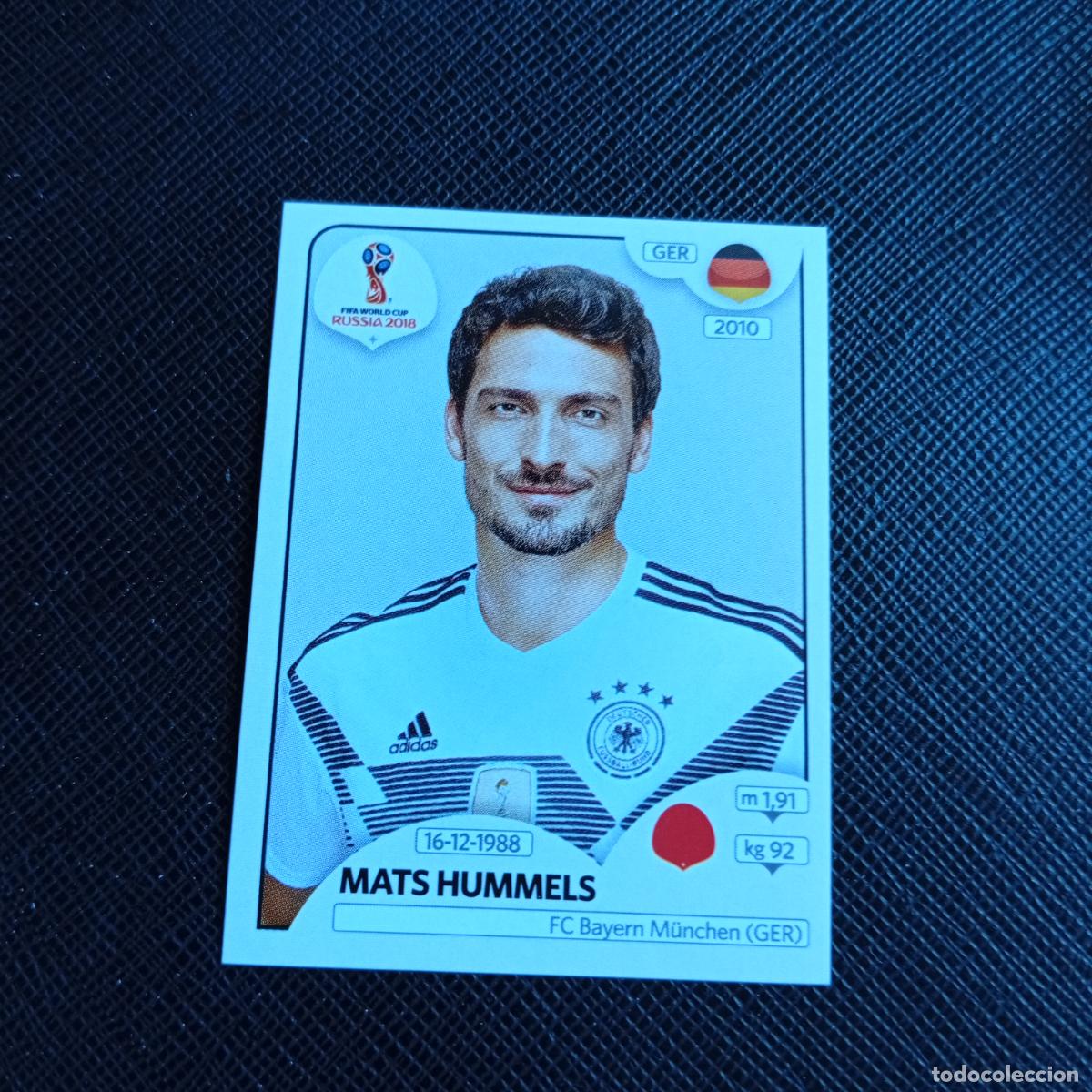 Football Stickers: 435 MATS HUMMELS ALEMANIA PANINI MUNDIAL RUSIA 2018 CROMO FUTBOL 18 - SIN PEGAR - /CJ2 ..