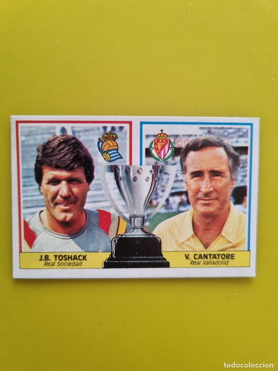 Cromos de f&uacute;tbol: CROMO LIGA ESTE 86 87 1986 1987 DESPEGADO ENTRENADORES TOSHACK/CANTATORE AR1026