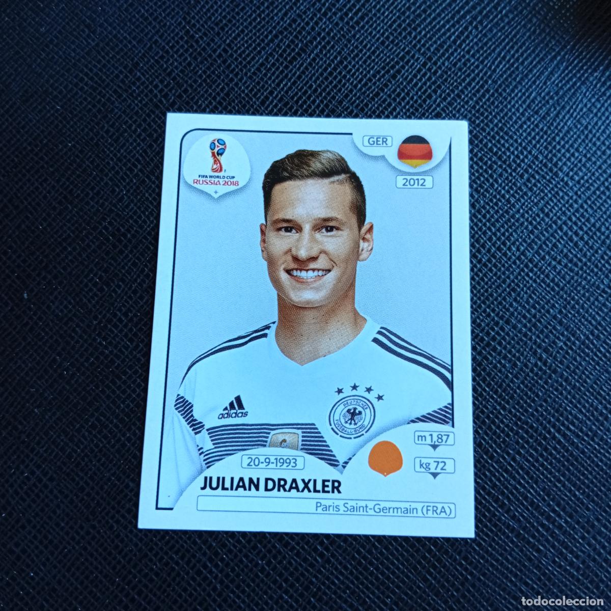Cromos de f&uacute;tbol: 440 JULIAN DRAXLER ALEMANIA PANINI MUNDIAL RUSIA 2018 CROMO FUTBOL 18 - SIN PEGAR - /CJ2 ....