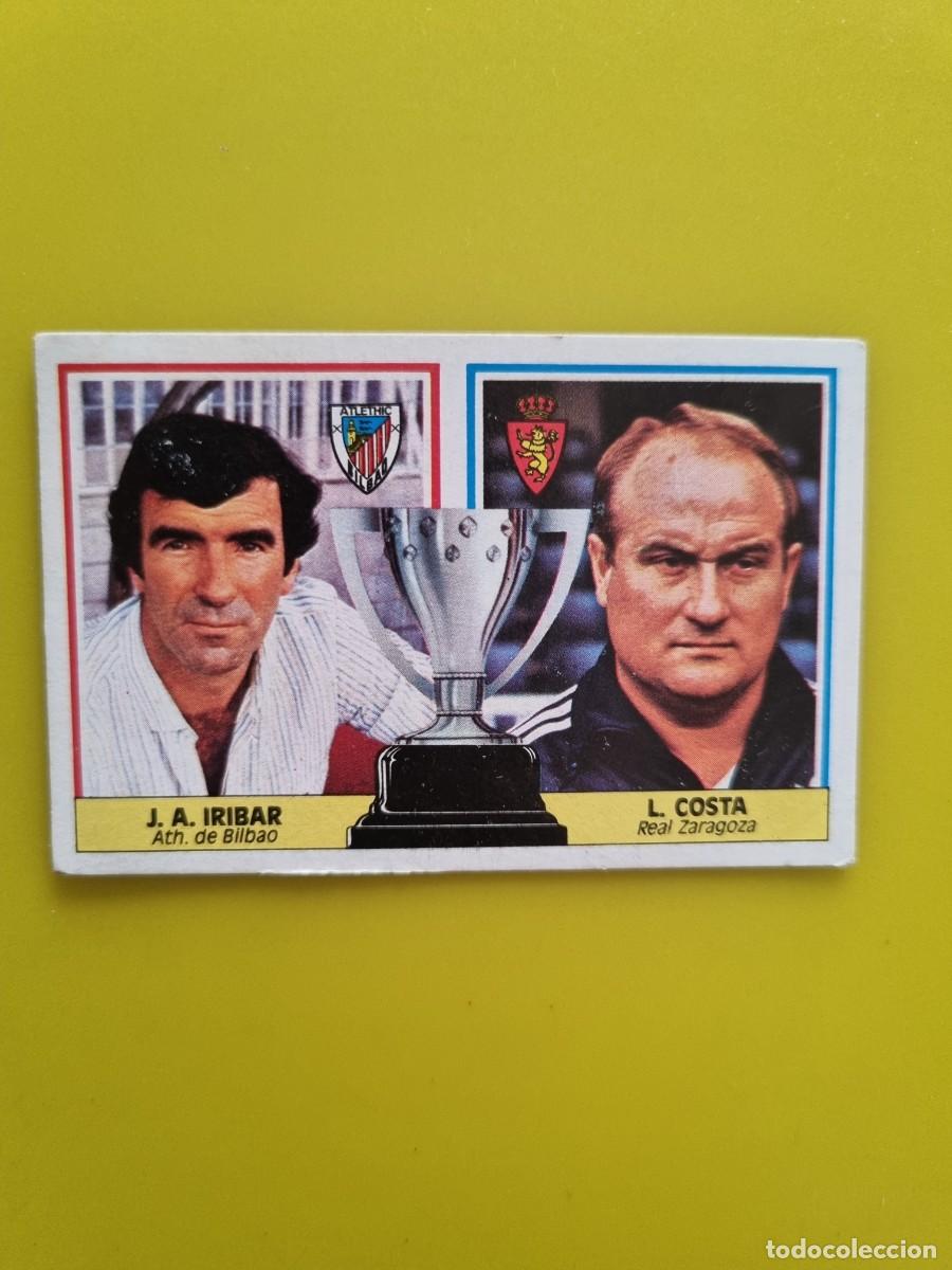 Cromos de f&uacute;tbol: CROMO LIGA ESTE 86 87 1986 1987 DESPEGADO ENTRENADORES LUIS COSTA/IRIBAR AR1026