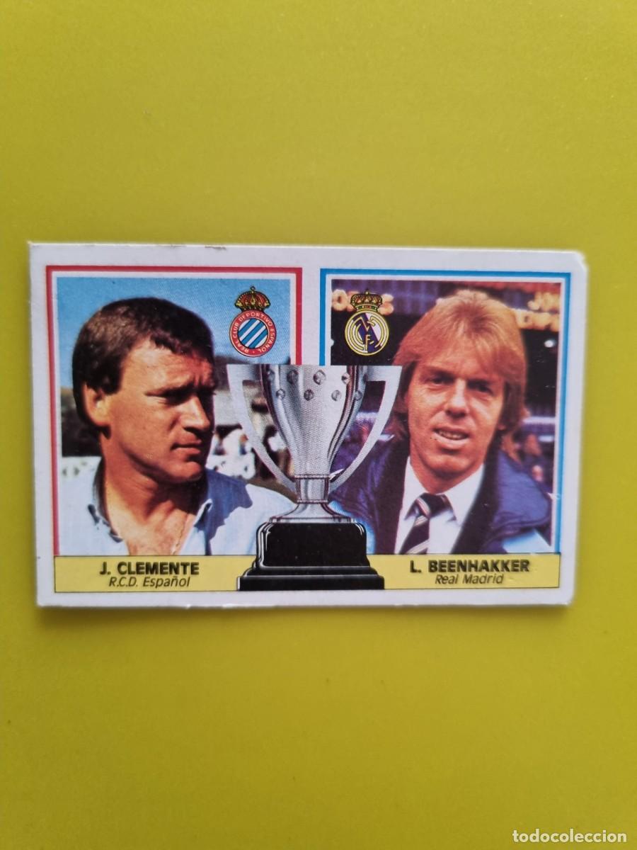 Cromos de f&uacute;tbol: CROMO LIGA ESTE 86 87 1986 1987 DESPEGADO ENTRENADORES CLEMENTE/BEENHAKKER AR1026