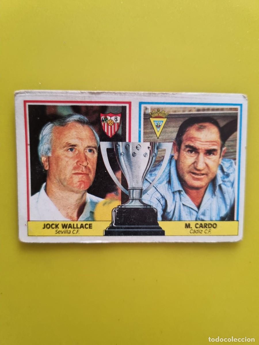 Cromos de f&uacute;tbol: CROMO LIGA ESTE 86 87 1986 1987 DESPEGADO ENTRENADORES WALLACE/MANOLO CARDO AR1026