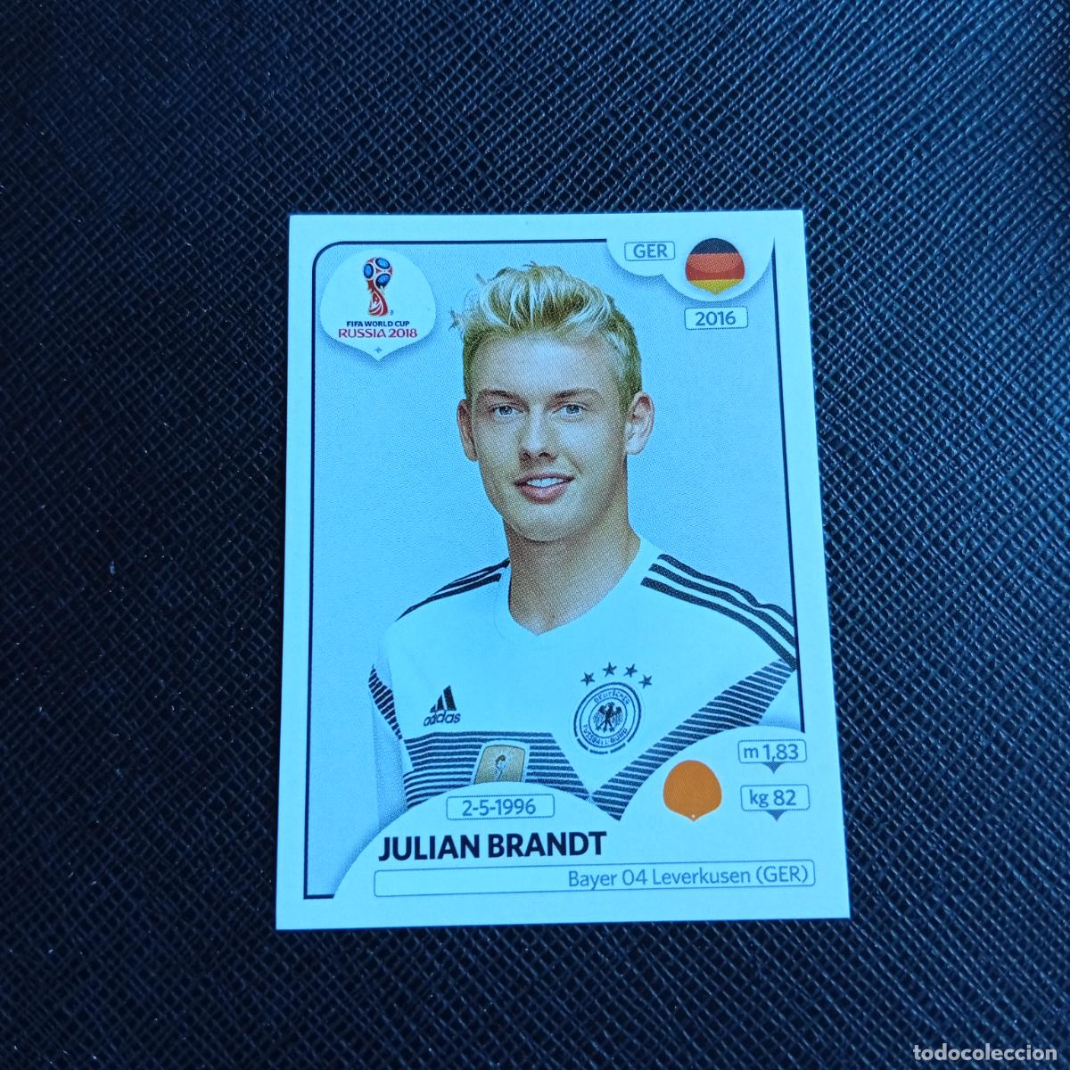 Cartes &agrave; collectionner de Football: 444 JULIAN BRANDT ALEMANIA PANINI MUNDIAL RUSIA 2018 CROMO FUTBOL 18 - SIN PEGAR - /CJ2 .