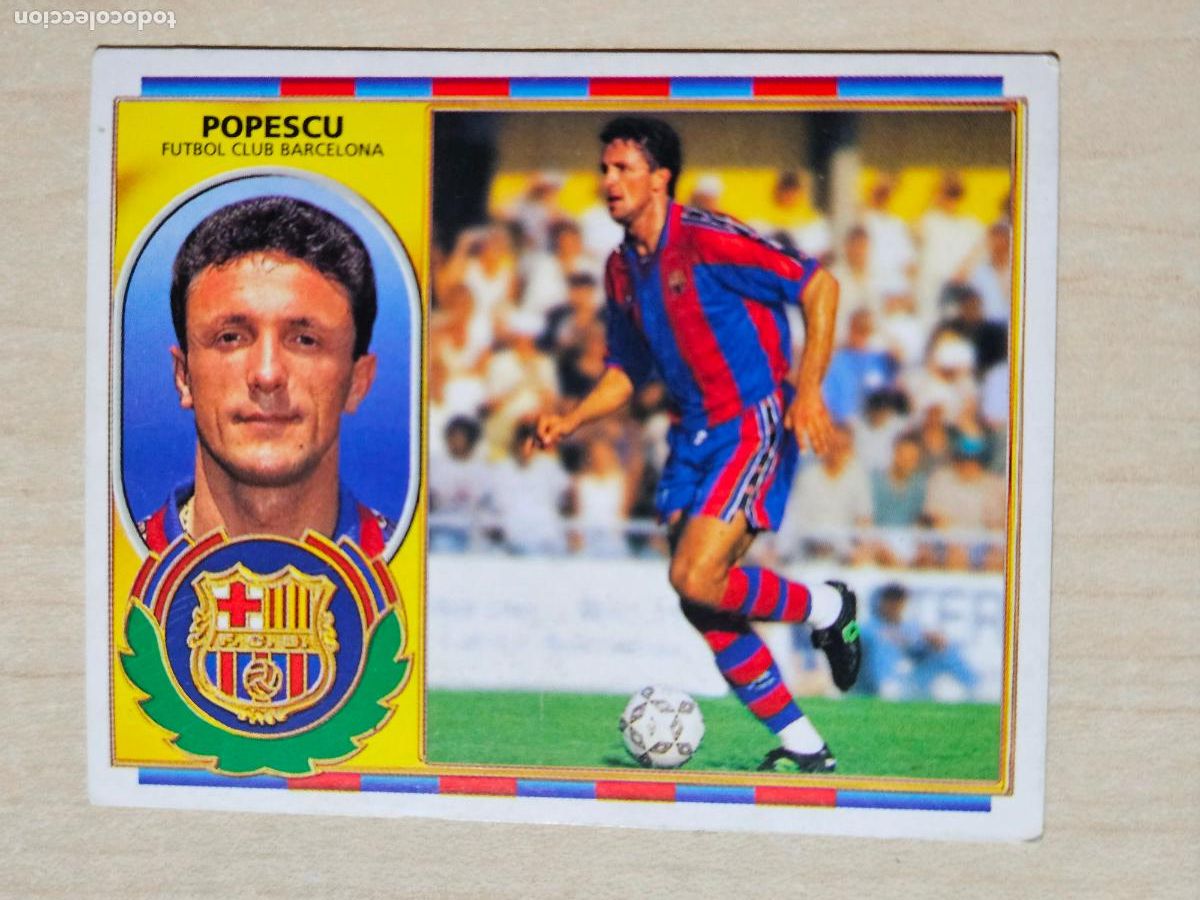 Cromos de f&uacute;tbol: CROMO POPESCU - ESTE 1996 97 - 96 97 - CROMO SIN PEGAR - BARCELONA