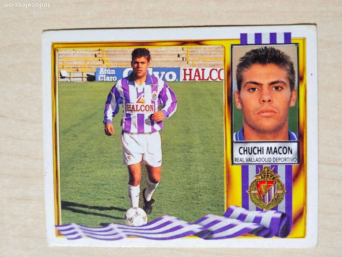 Cromos de Futebol: EDICIONES ESTE 95 96 VERSION CHUCHI MACON - REAL VALLADOLID - CROMO SIN PEGAR
