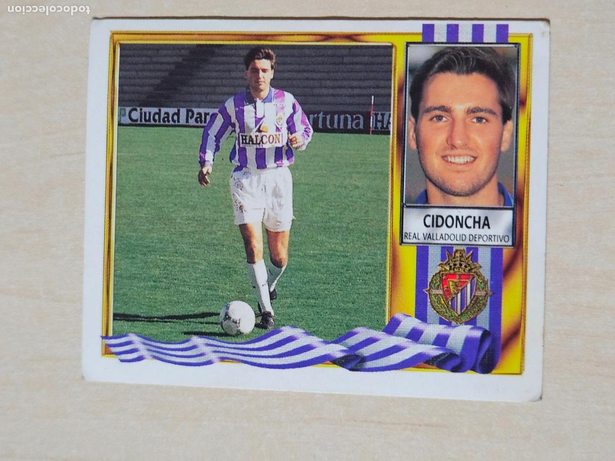 Cromos de f&uacute;tbol: EDICIONES ESTE 95 96 VERSION CIDONCHA - REAL VALLADOLID - CROMO SIN PEGAR