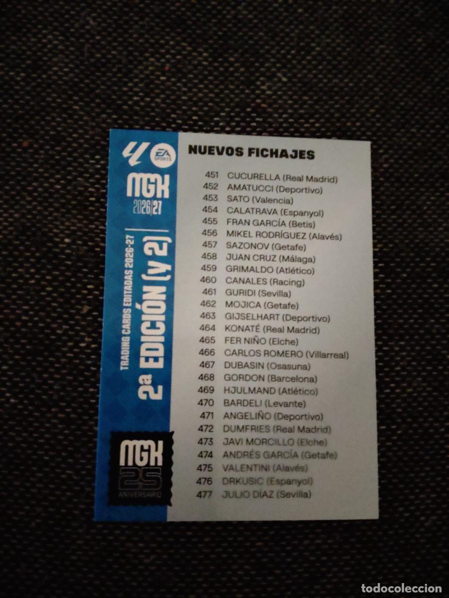 Cartes &agrave; collectionner de Football: Indice nuevos fichajes 2a edici&oacute;n ( y 2) megacracks 2026-27