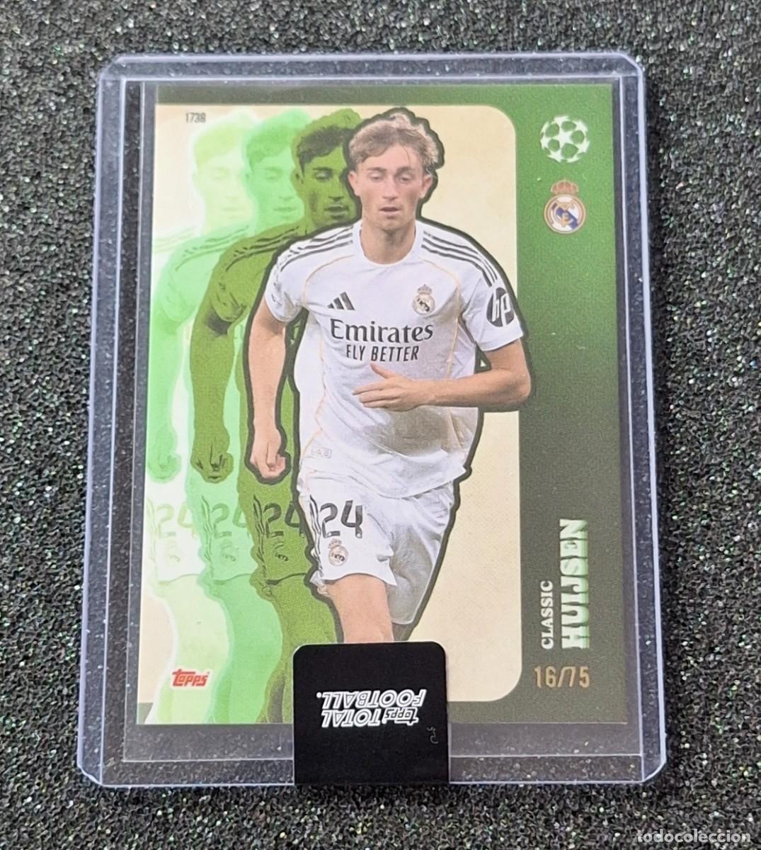 Football Stickers: Dean Huijsen Real Madrid Topps Total Football 16/75 Classic Green