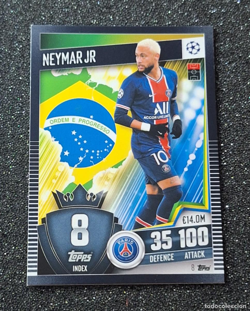 Football Stickers: Neymar Jr. Paris Saint-Germain PSG Topps Match Attax #8