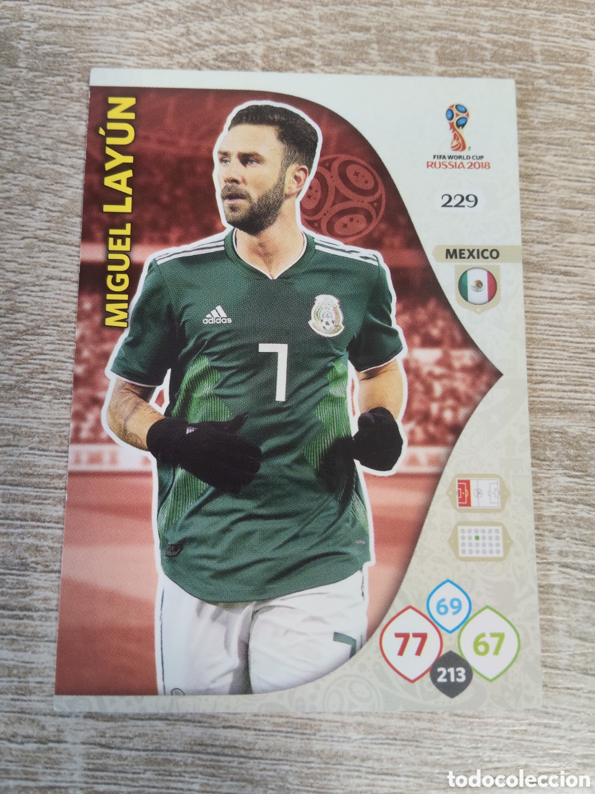 Cromos de f&uacute;tbol: Panini Adrenalyn mundial Rusia 2018 229 Miguel Layun M&eacute;xico