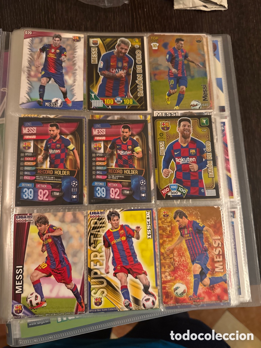 Cromos de f&uacute;tbol: Gran lote m&aacute;s de 400 cromos Messi perfecto estado