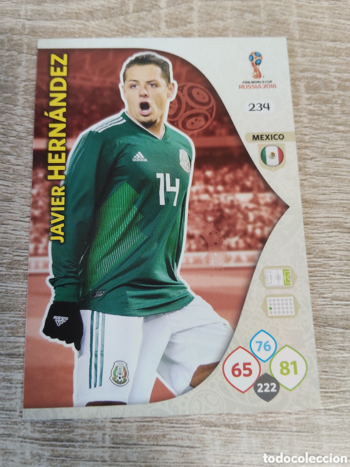 Cromos de f&uacute;tbol: Panini Adrenalyn mundial Rusia 2018 234 Javier Hern&aacute;ndez M&eacute;xico
