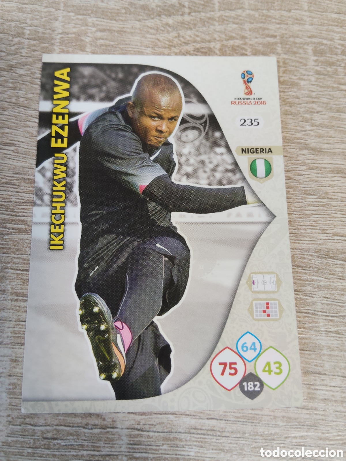 Cromos de f&uacute;tbol: Panini Adrenalyn mundial Rusia 2018 235 Ikechukwu Ezenwa Nigeria