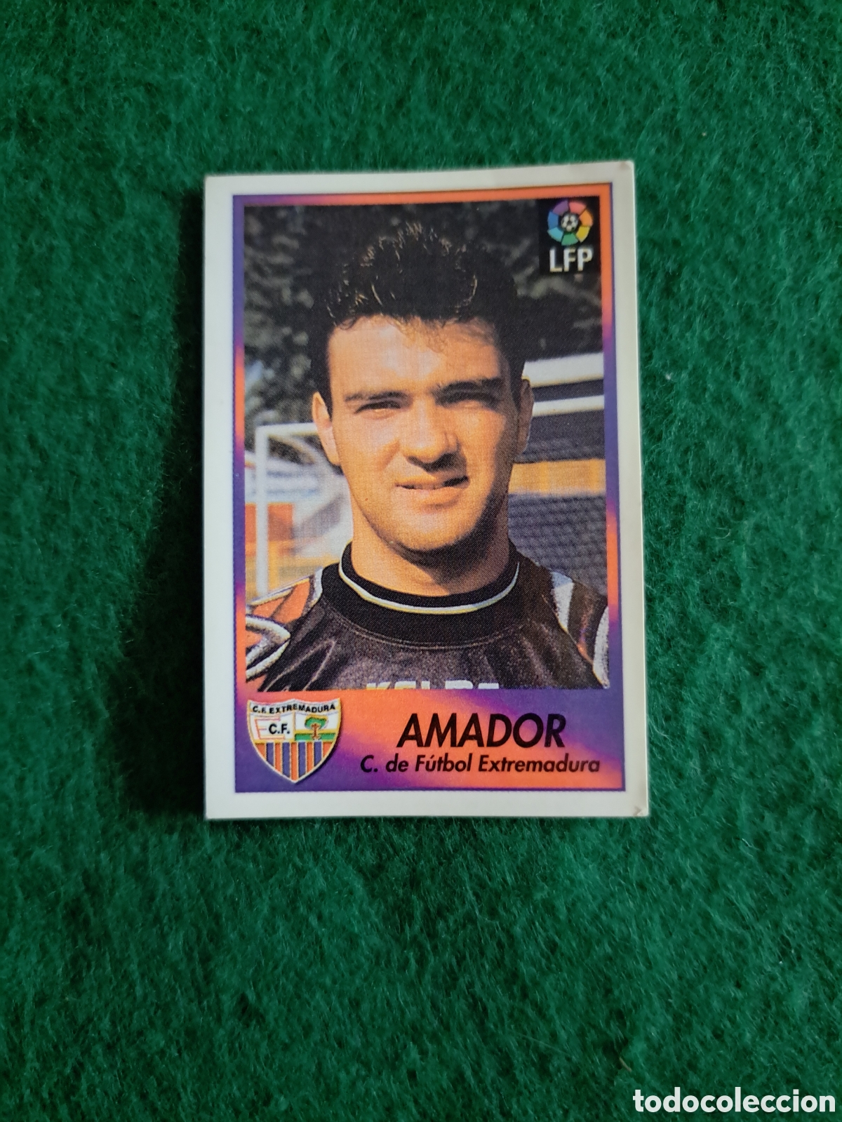 Cromos de f&uacute;tbol: Amador. N&deg;93. Extremadura. Bollycao Liga 96-97. Sigue la Liga.