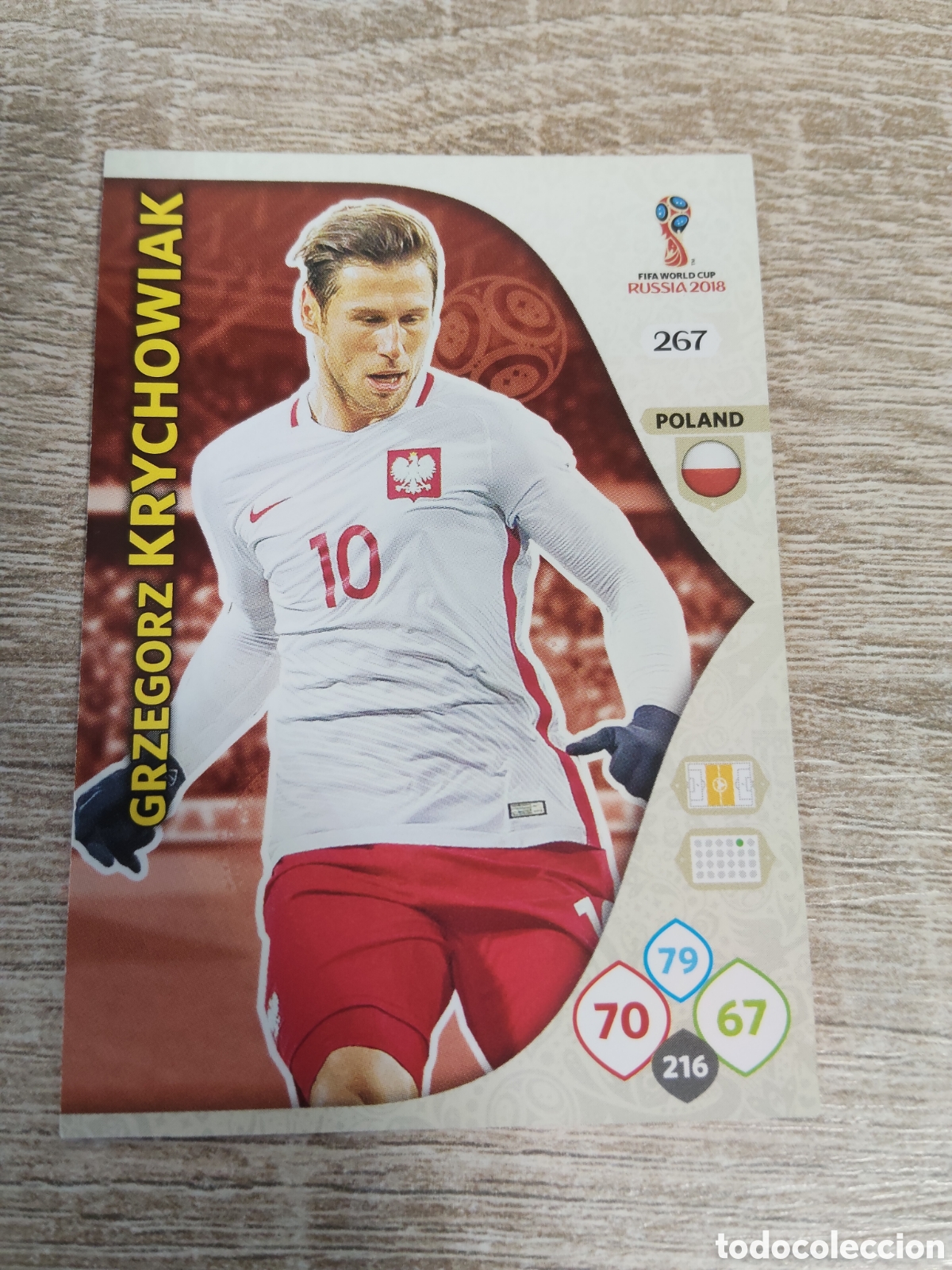 Cromos de f&uacute;tbol: Panini Adrenalyn mundial Rusia 2018 267 Grzegorz Krychowiak Polonia