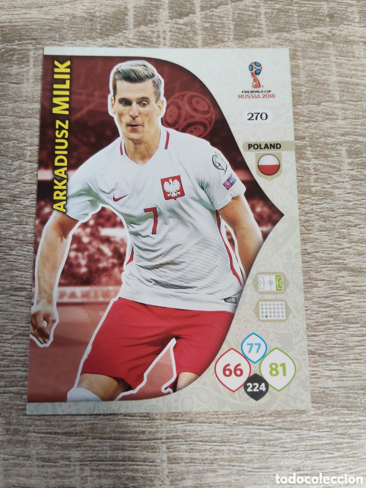 Cromos de f&uacute;tbol: Panini Adrenalyn mundial Rusia 2018 270 Arkadiusz Milik Polonia