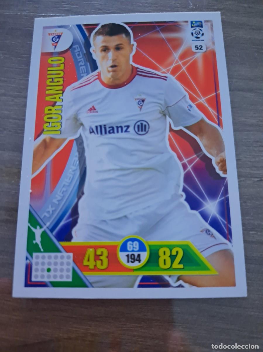 Cromos de f&uacute;tbol: ATENCION AFICIONADOS DEL ATHLETIC,GIMNASTIC,ECIJS,NUMANCIA,REAL UNION. CARD DE IGOR ANGULO (GORNIK Z