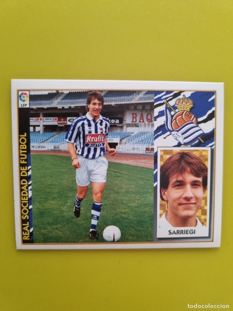 Cromos de f&uacute;tbol: LIGA ESTE 97 98 1997 1998 NUNCA PEGADO SIN PEGAR SARRIEGI FICHAJE N&ordm;13 REAL SOCIEDAD AR1026