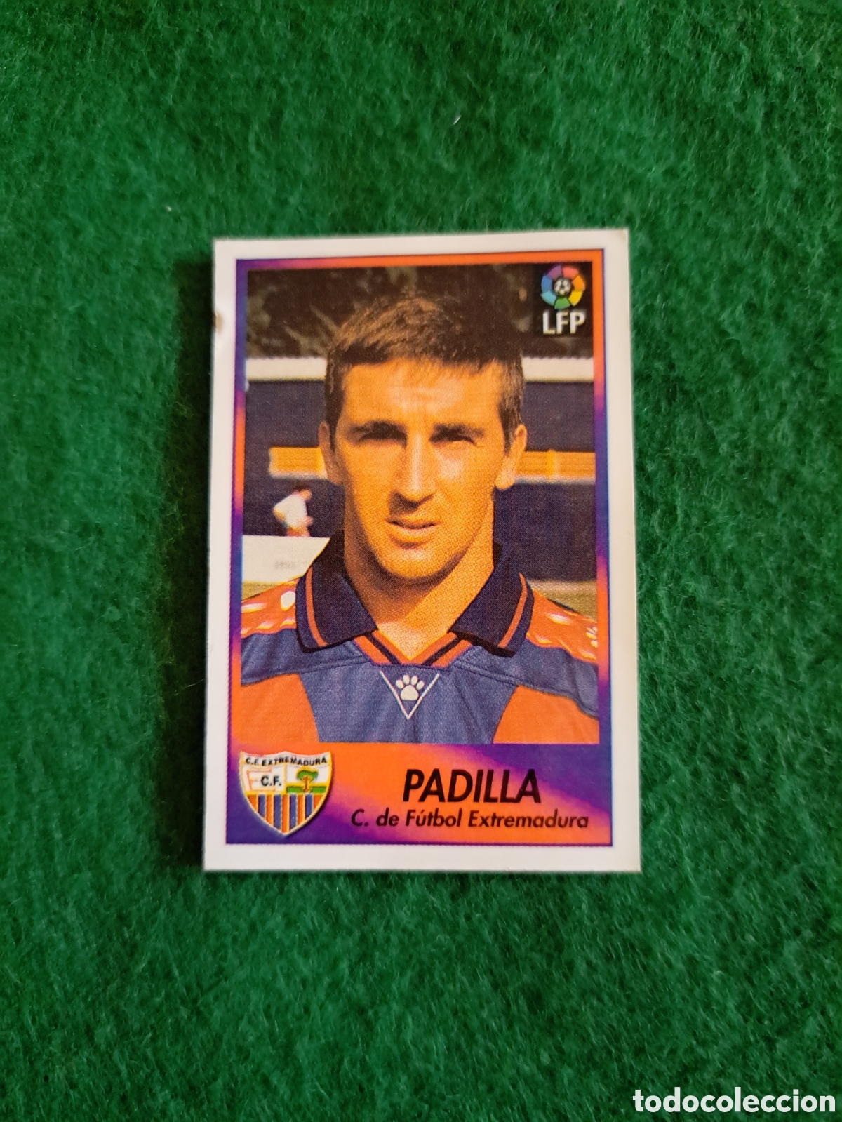 Cromos de f&uacute;tbol: Padilla. N&deg;95. Extremadura. Bollycao Liga 96-97. Sigue la Liga