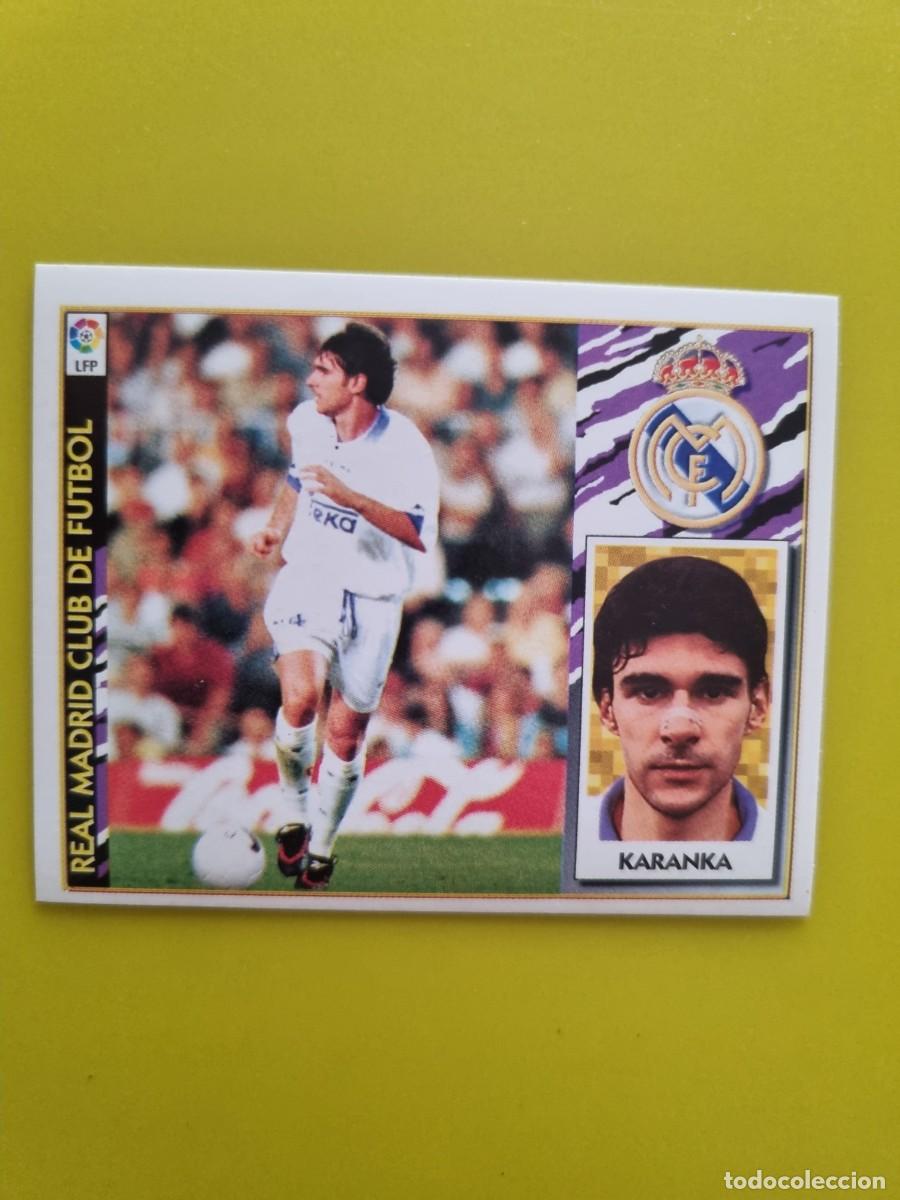 Cromos de f&uacute;tbol: LIGA ESTE 97 98 1997 1998 NUNCA PEGADO SIN PEGAR KARANKA COLOCA REAL MADRID AR1026