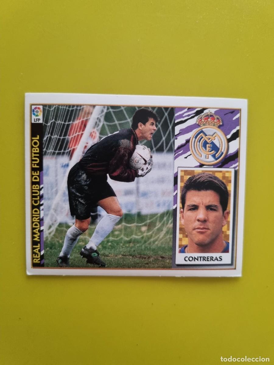 Cromos de f&uacute;tbol: LIGA ESTE 97 98 1997 1998 NUNCA PEGADO SIN PEGAR CONTRERAS COLOCA REAL MADRID AR1026