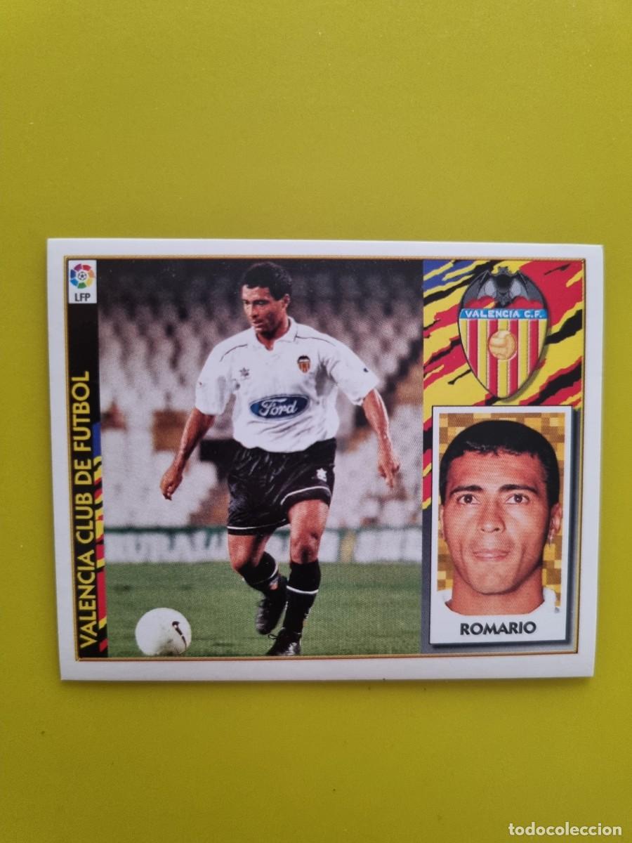 Cromos de f&uacute;tbol: LIGA ESTE 97 98 1997 1998 NUNCA PEGADO SIN PEGAR ROMARIO COLOCA VALENCIA CF AR1026
