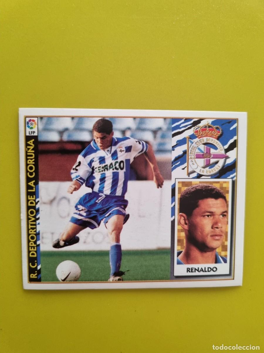 Fu&szlig;ball-Sticker: CROMO LIGA ESTE 97 98 1997 1998 NUNCA PEGADO SIN PEGAR RENALDO RD A CORU&Ntilde;A AR1026