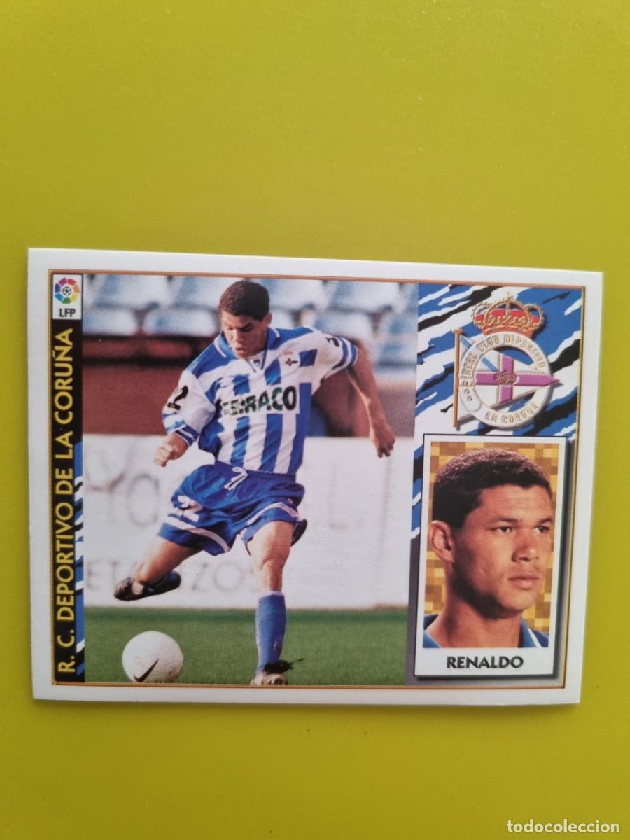Fu&szlig;ball-Sticker: CROMO LIGA ESTE 97 98 1997 1998 NUNCA PEGADO SIN PEGAR RENALDO RD A CORU&Ntilde;A AR1026