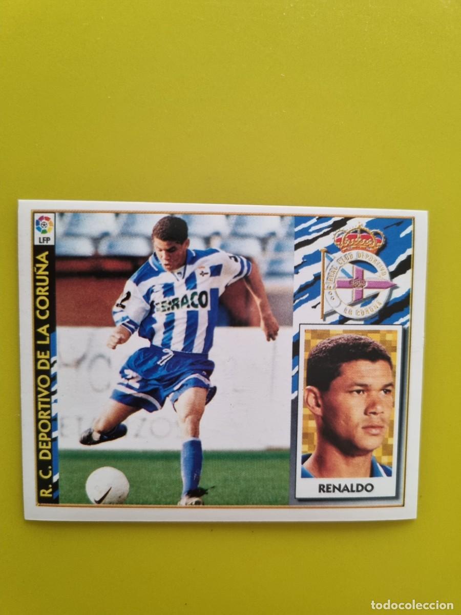 Fu&szlig;ball-Sticker: CROMO LIGA ESTE 97 98 1997 1998 NUNCA PEGADO SIN PEGAR RENALDO RD A CORU&Ntilde;A AR1026