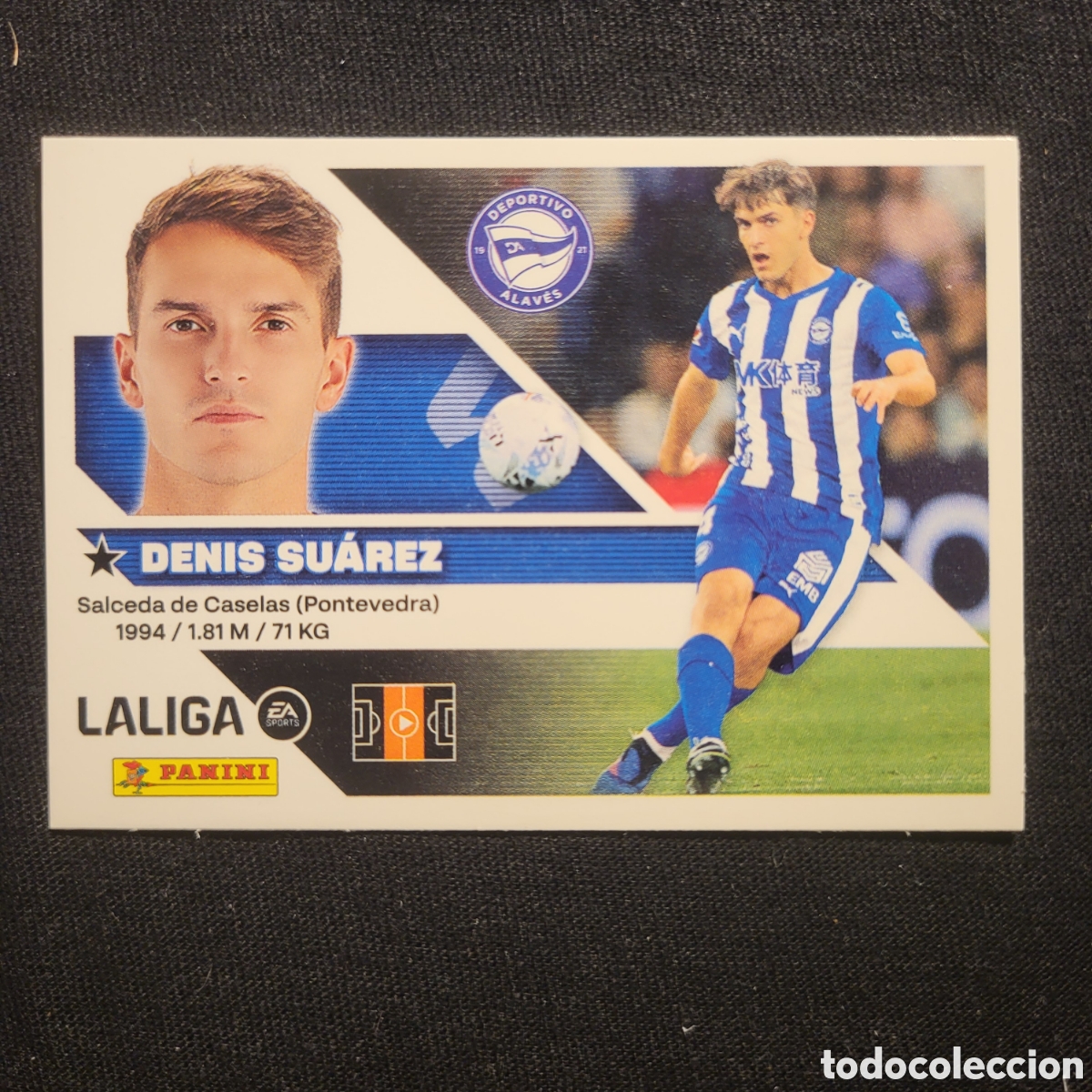 Cromos de Futebol: 16 Denis Su&aacute;rez D Alaves [Sticker] / La Liga Este 2026