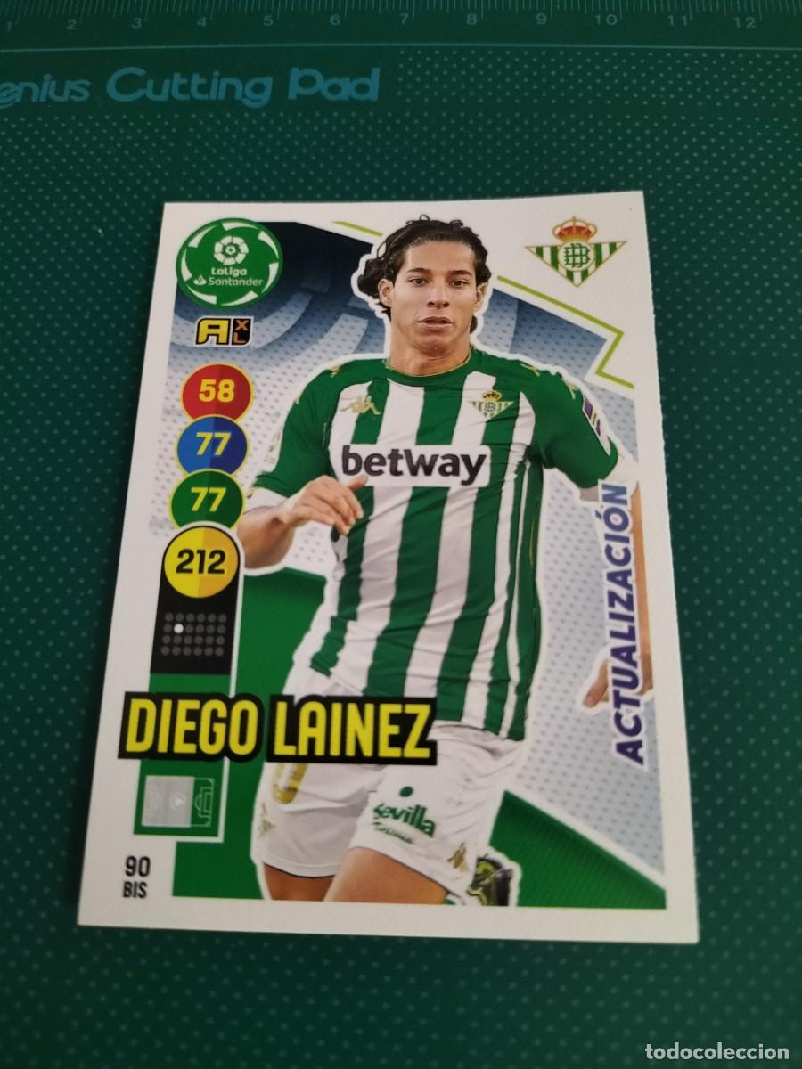 Fu&szlig;ball-Sticker: 1 CROMO FICHA PANINI ADRENALYN 2020-2021 20-21 REAL BETIS 90 bis DIEGO LAINEZ ( Actualizaci&oacute;n