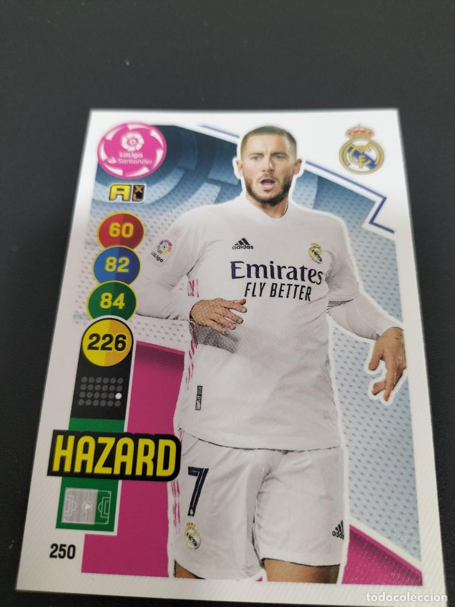Fu&szlig;ball-Sticker: 1 CROMO FICHA PANINI ADRENALYN 2020-2021 20-21 REAL MADRID C.F 250 HAZARD