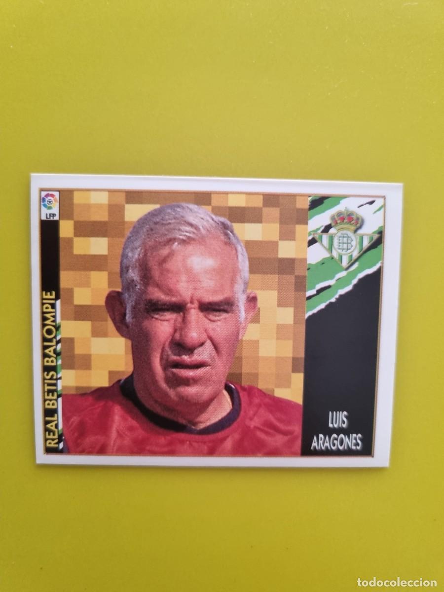 Cromos de Futebol: CROMO LIGA ESTE 97 98 1997 1998 NUNCA PEGADO SIN PEGAR LUIS ARAGONES ENTRENADOR REAL BETIS AR1026