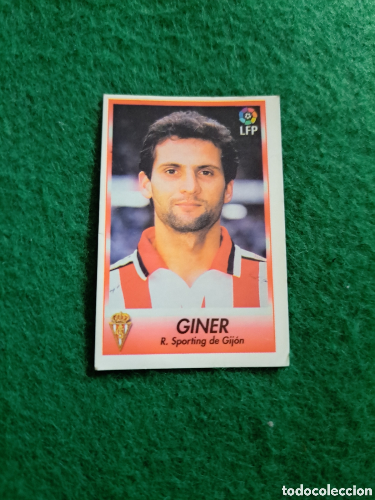 Cromos de f&uacute;tbol: Giner. N&deg;107. Sporting de Gij&oacute;n. Bollycao Liga 96-97. Sigue la Liga