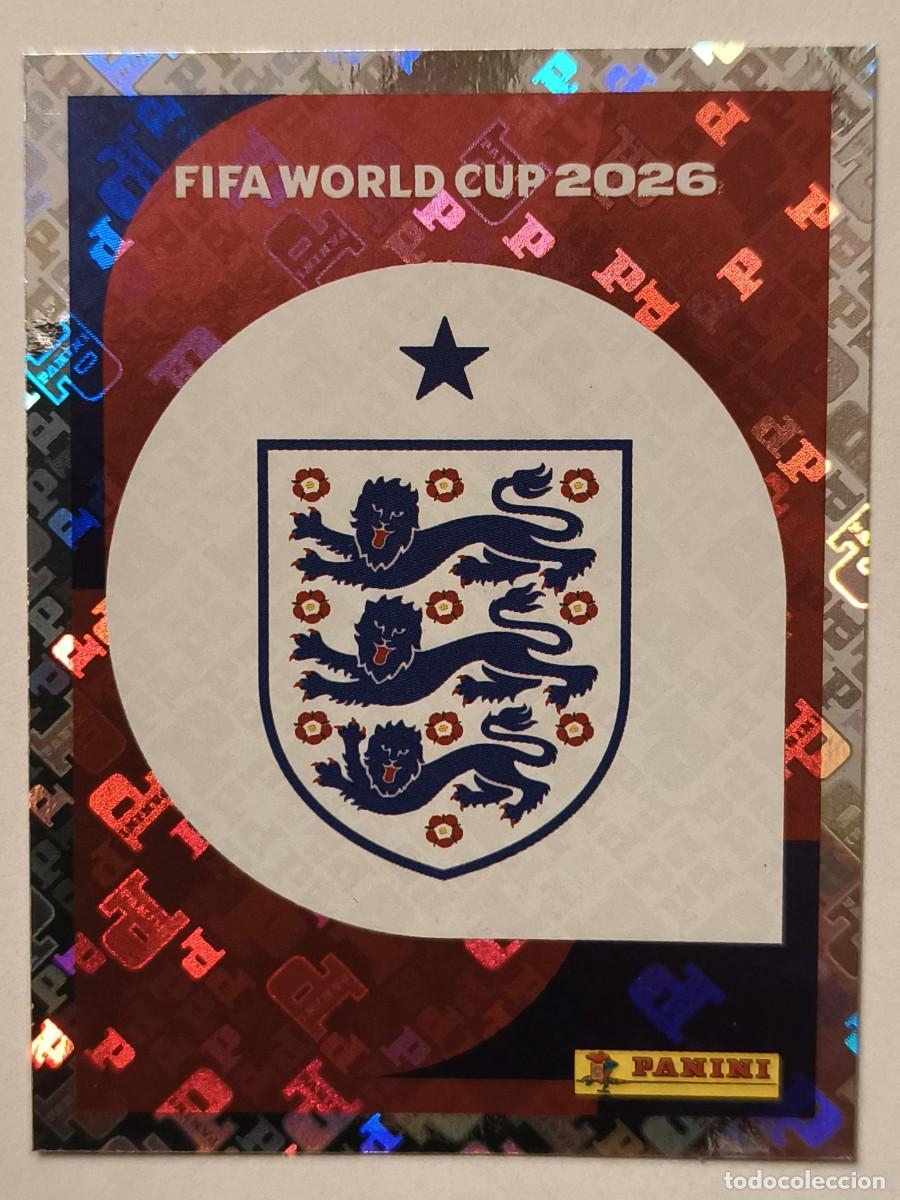 Cromos de f&uacute;tbol: #ENG1 ESCUDO (INGLATERRA) MUNDIAL 2026 PANINI