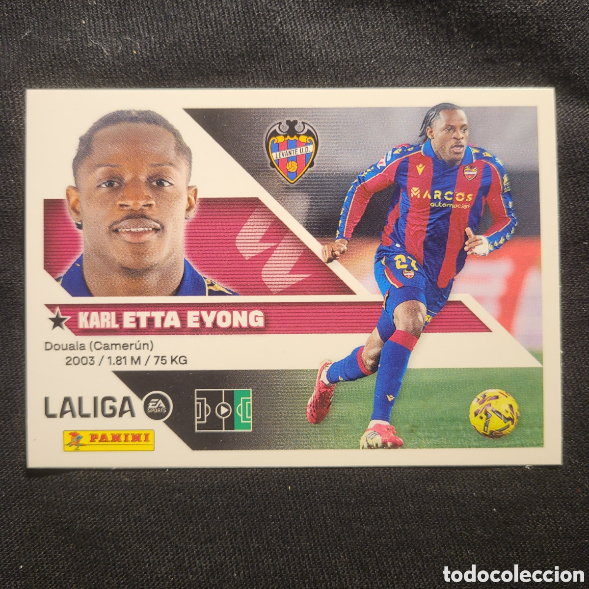 Cromos de f&uacute;tbol: 19 Etta Eyong Levante UD / La Liga Este 2026