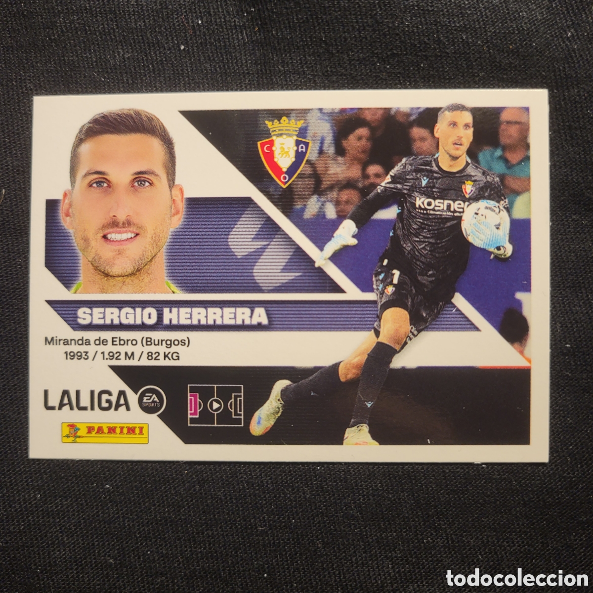 Cromos de f&uacute;tbol: 3 Sergio Herrera CA Osasuna / La Liga Este 2026
