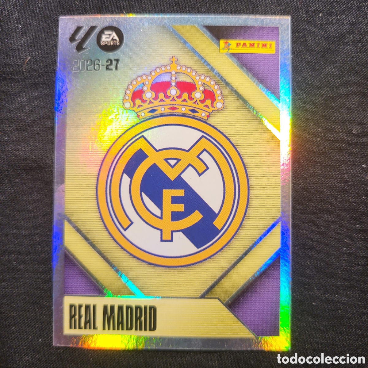 Cromos de f&uacute;tbol: 1 Real Madrid [Escudo, Sticker] / La Liga Este 2026