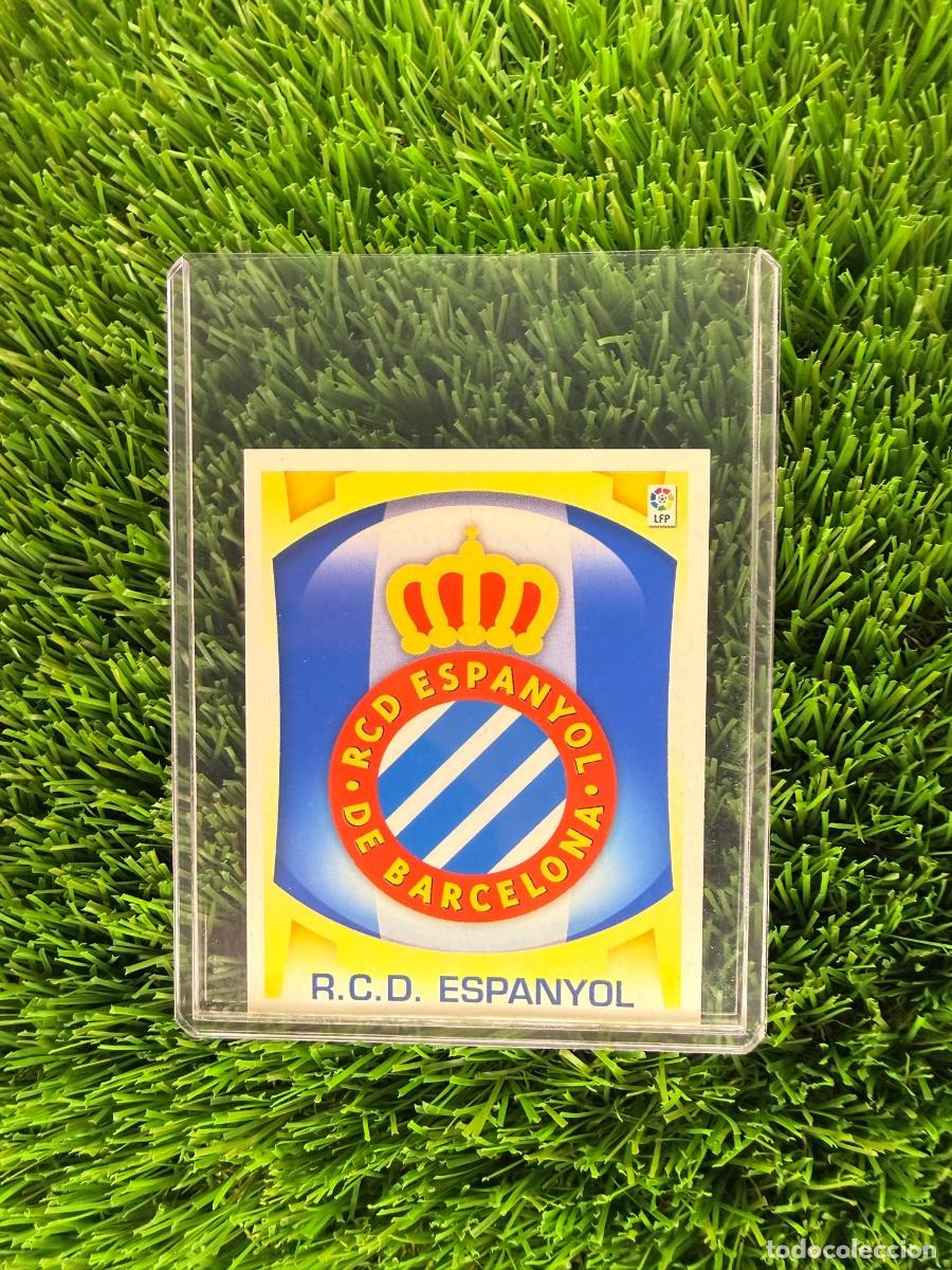 Cromos de f&uacute;tbol: Escudo RCD Espanyol Liga Este 09 10