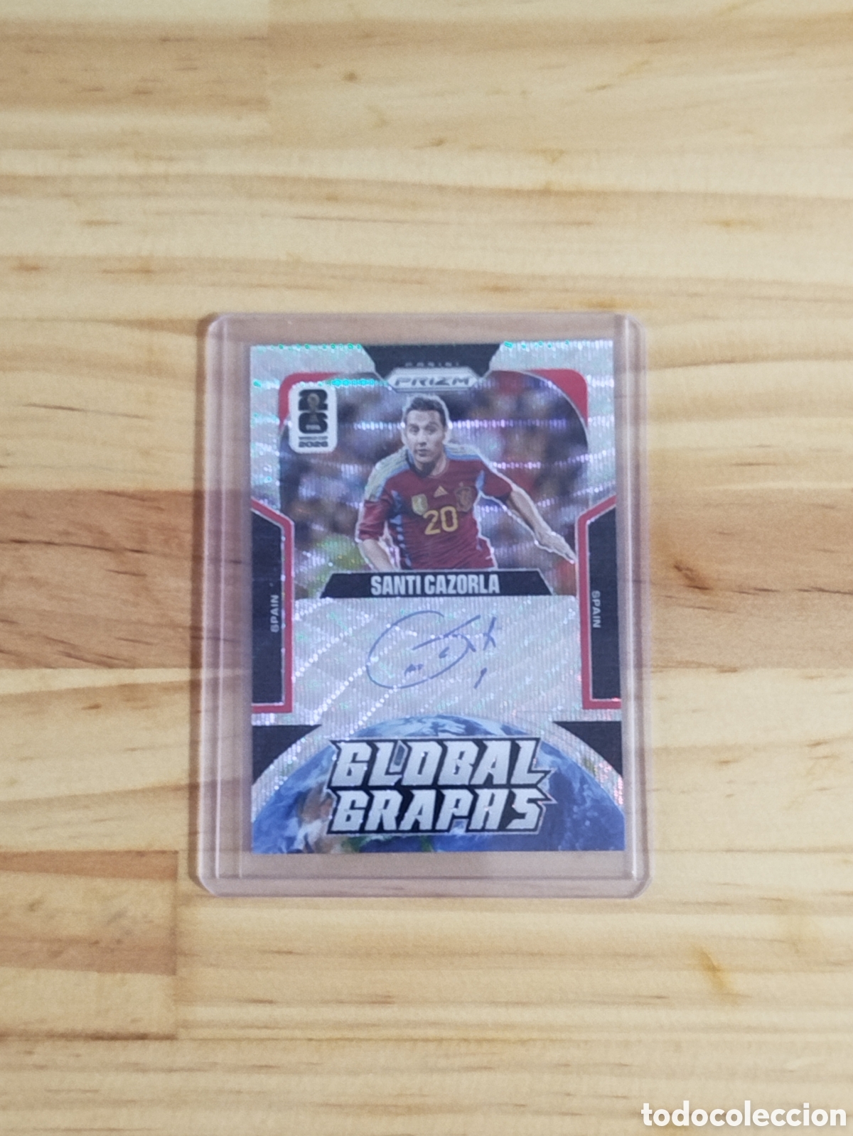 Cromos de f&uacute;tbol: Auto Santi Cazorla Panini Prizm