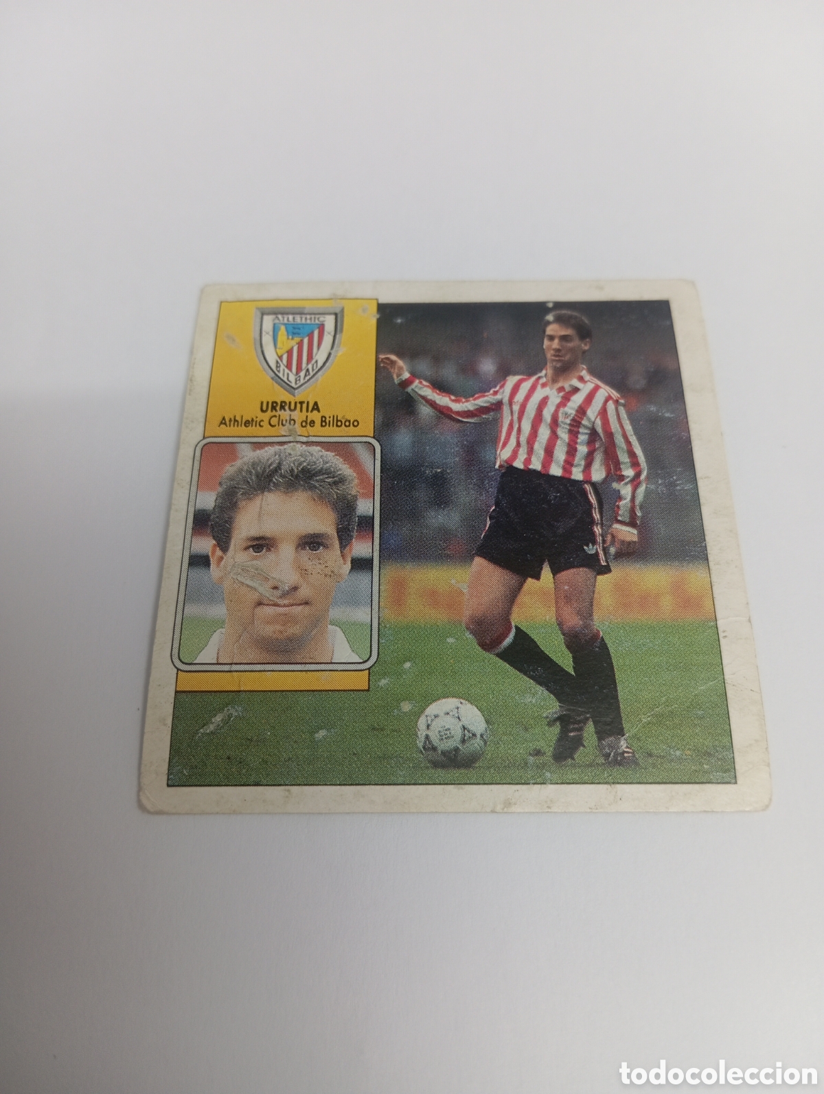 Fu&szlig;ball-Sticker: URRUTIA Athletic Club Liga Este 1992 1993 Panini 92 93 RECUPERADO