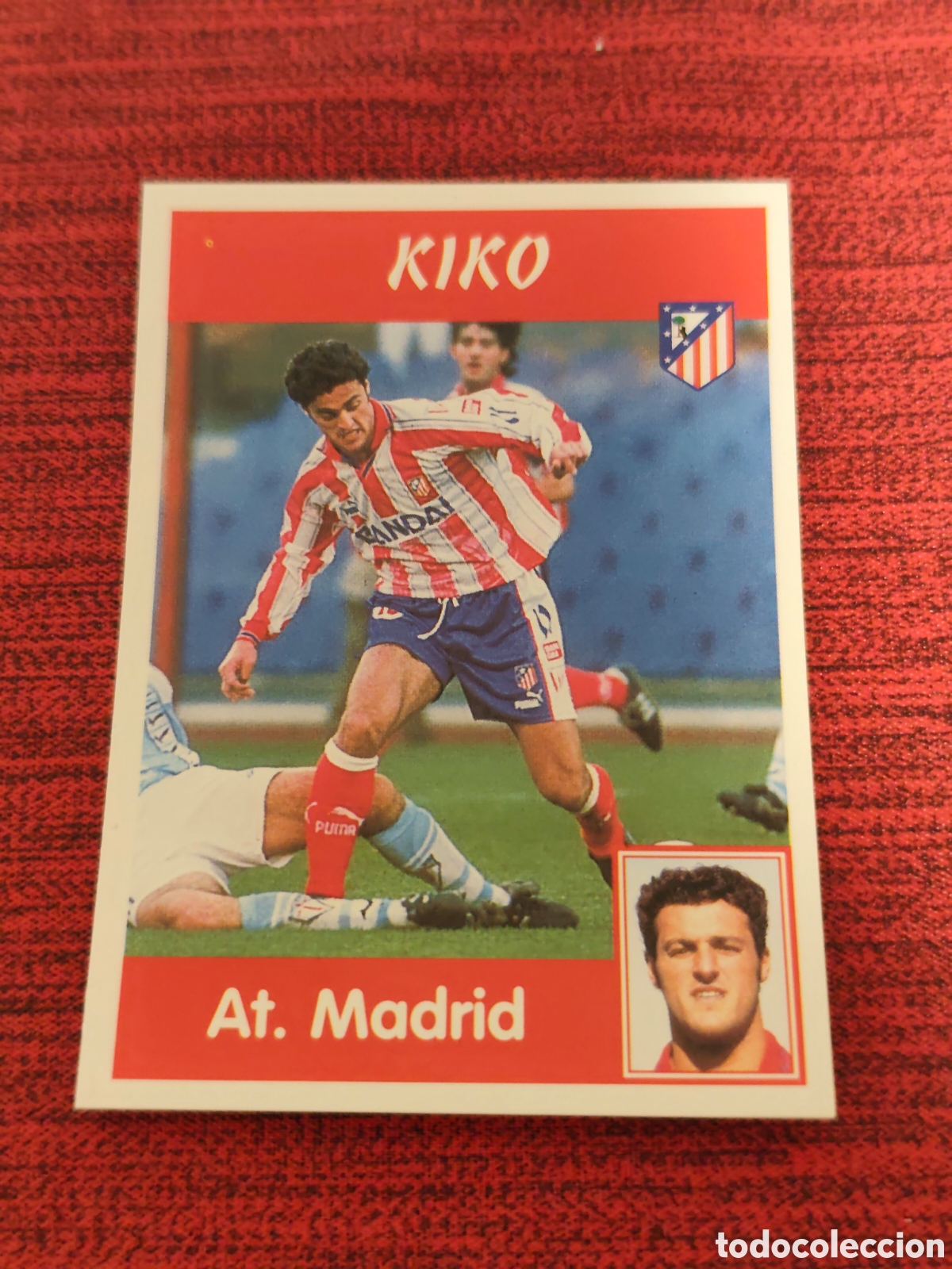 Fu&szlig;ball-Sticker: 77 KIKO ATL&Eacute;TICO MADRID PANINI LIGA 1997 1998