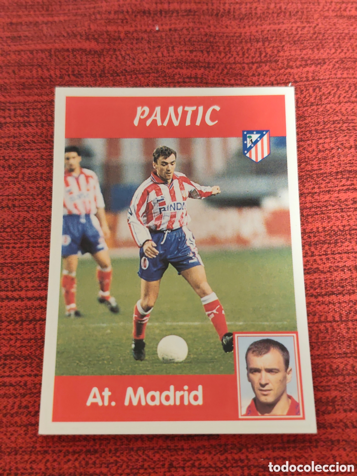Fu&szlig;ball-Sticker: 76 PANTIC ATL&Eacute;TICO MADRID PANINI LIGA 1997 1998
