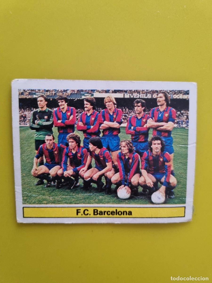 Fu&szlig;ball-Sticker: CROMO LIGA ESTE 81 82 1981 1982 DESPEGADO ALINEACION FC BARCELONA AR1026