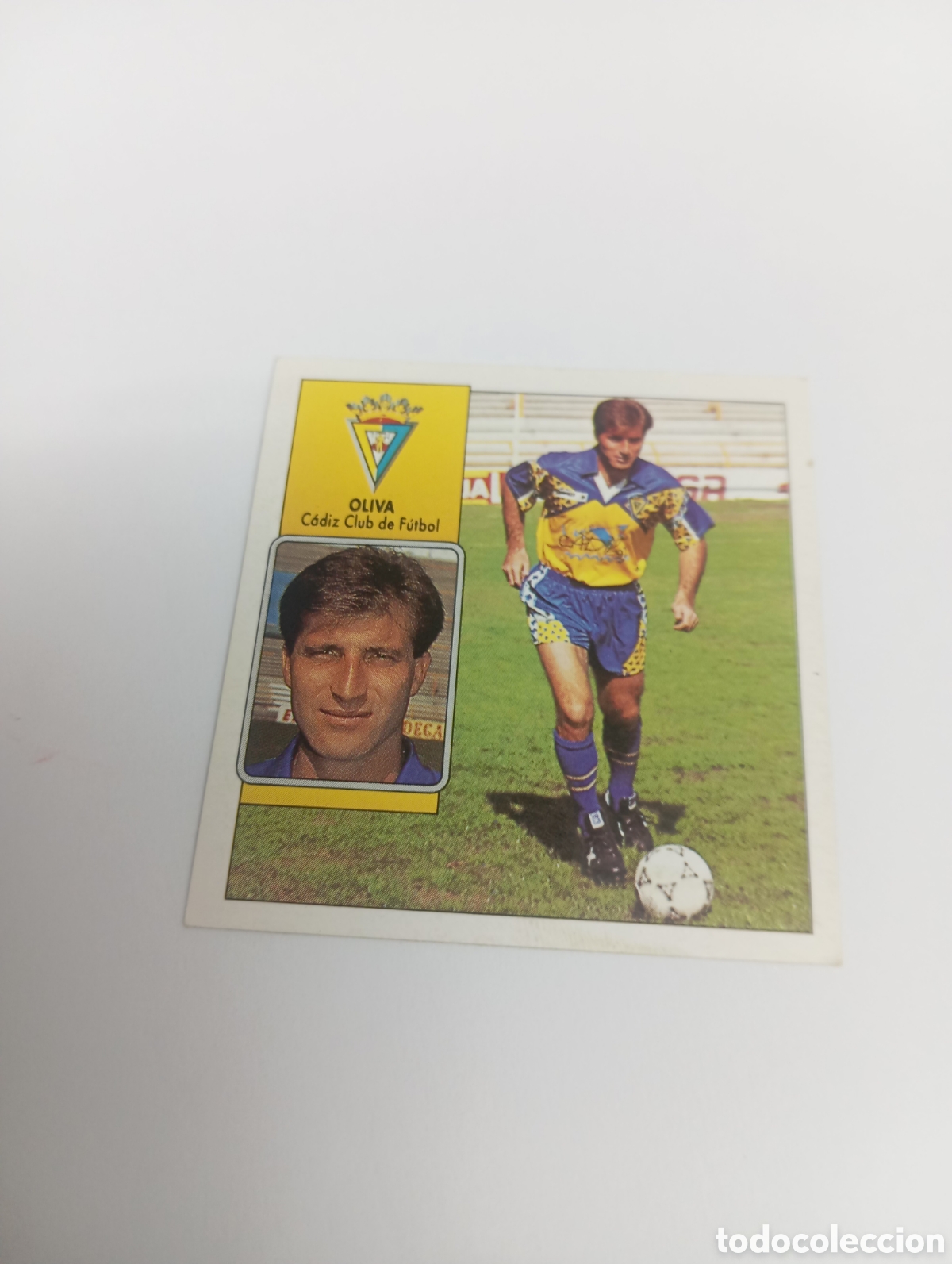 Fu&szlig;ball-Sticker: OLIVA C&aacute;diz Liga Este 1992 1993 NUEVO SIN PEGAR 92 93