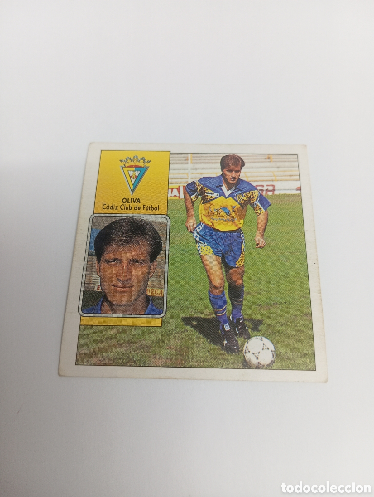 Fu&szlig;ball-Sticker: OLIVA C&aacute;diz Liga Este 1992 1993 NUEVO SIN PEGAR 92 93