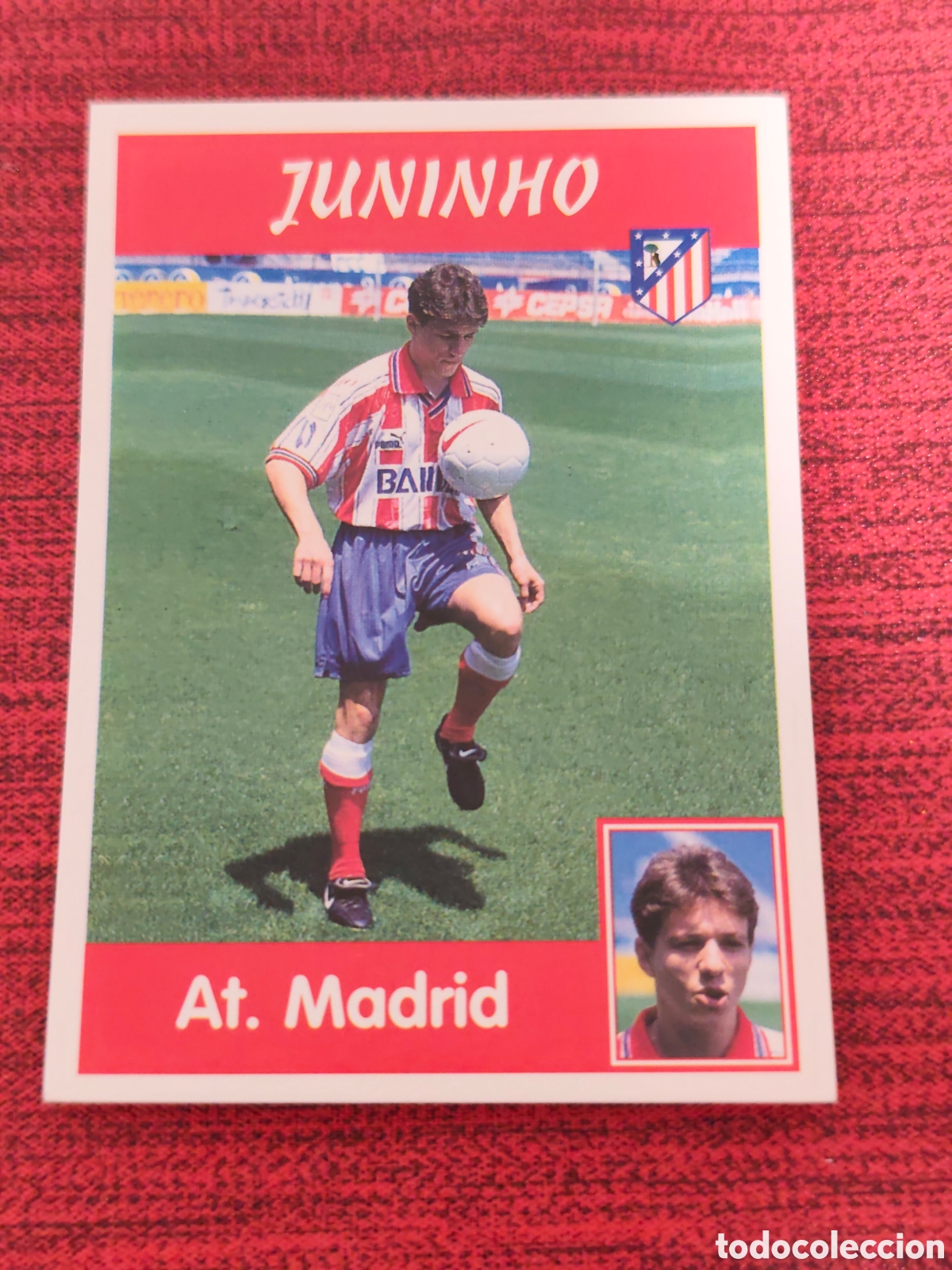 Cartes &agrave; collectionner de Football: 74A JUNINHO ATL&Eacute;TICO MADRID PANINI LIGA 1997 1998